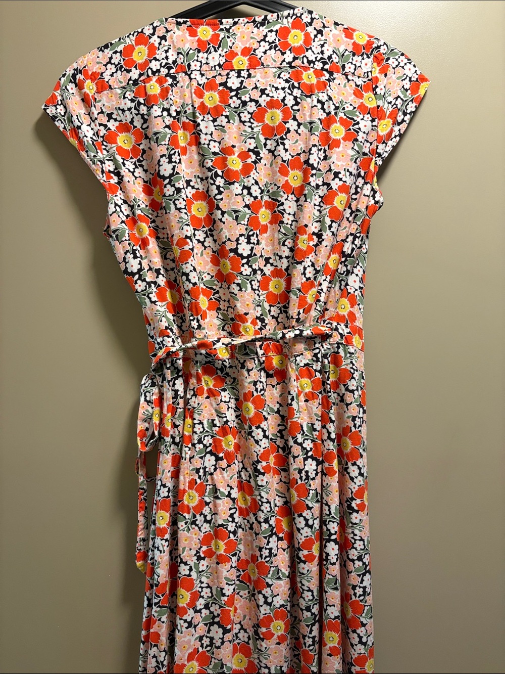 J. Crew Mercantile Floral Wrap Midi Dress - XSmall - Picture 7 of 7